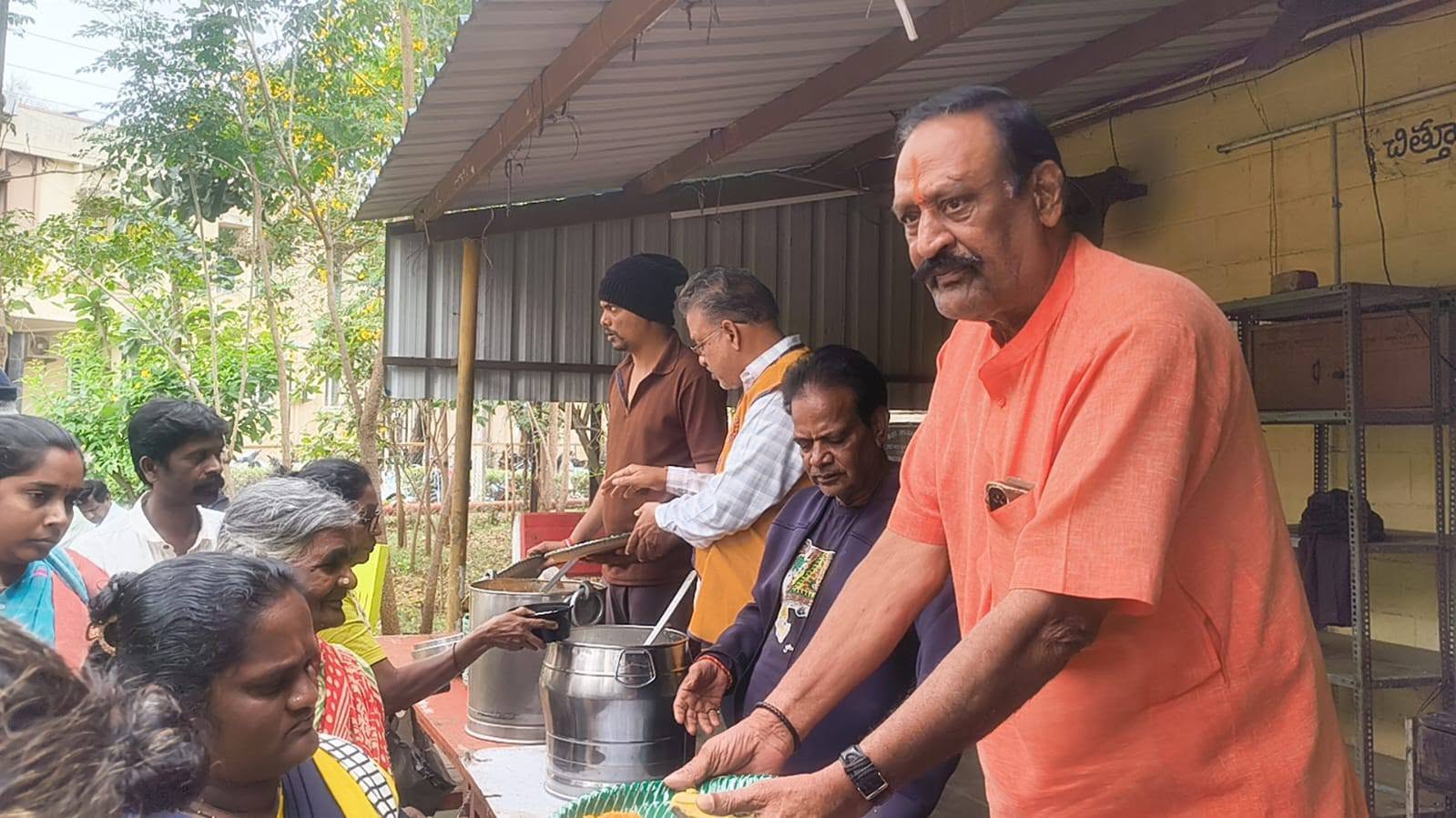 Daily food distribution at Government Hospital